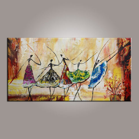 Large Art, Ballet Dancer Art, Canvas Painting, Abstract Painting, Abstract Art, Wall Art, Wall Hanging, Bedroom Wall Art, Modern Art, Painting for Sale-Art Painting Canvas