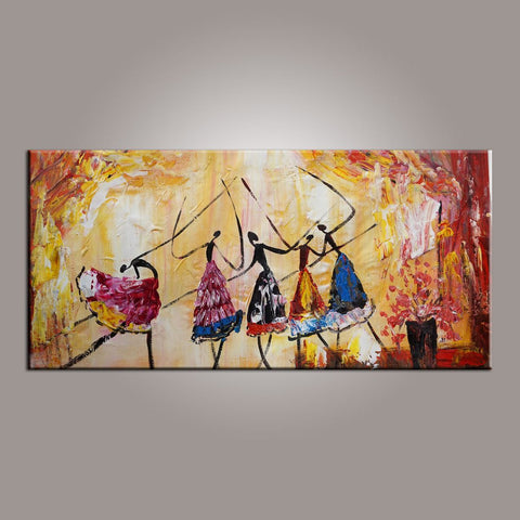 Canvas Painting, Abstract Painting, Large Art, Ballet Dancer Art, Abstract Art, Wall Art, Wall Hanging, Bedroom Wall Art, Modern Art, Painting for Sale-Art Painting Canvas