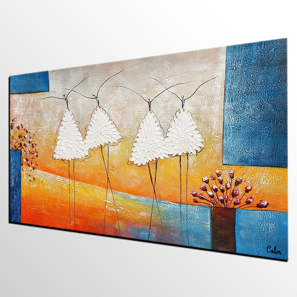Abstract Modern Paintnig, Bedroom Wall Art Ideas, Simple Modern Painting, Abstract Painting for Sale, Ballet Dancer Painting-Art Painting Canvas