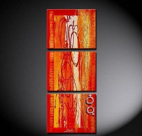 Canvas Art, Abstract Art, Abstract Oil Painting, Kitchen Wall Art, Modern Art, 3 Panel Painting, Abstract Painting-Art Painting Canvas