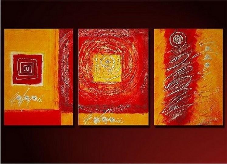 Modern Art, 3 Panel Painting, Large Art, Large Painting, Abstract Oil Painting, Kitchen Wall Art, Abstract Painting-Art Painting Canvas