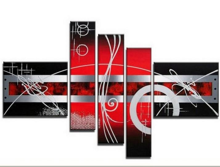 Canvas Wall Art, Canvas Painting, Huge Art, 5 Piece Wall Art, Large Wall Art, Abstract Painting, Hand Painted Art, Group Art-Art Painting Canvas