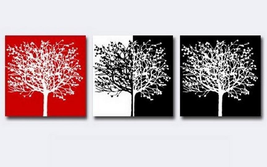 Tree of Life Painting, Abstract Art, Canvas Painting, Living Room Wall Art, Modern Art, 3 Piece Wall Art, Huge Art-Art Painting Canvas