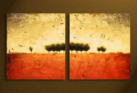 Landscape Art, Canvas Painting, Tree of Life Painting, Abstract Painting, Wall Art, Wall Hanging, Dining Room Wall Art, Hand Painted Art, Tree Painting-Art Painting Canvas