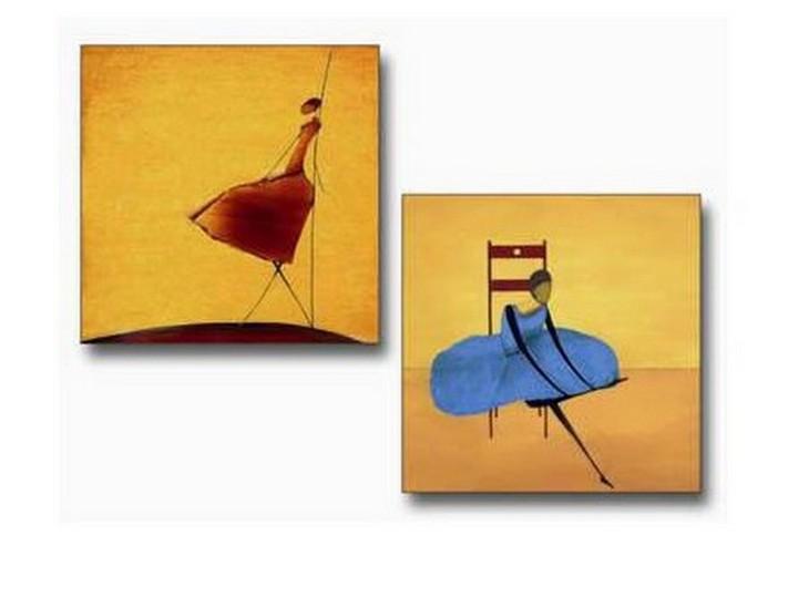 Dining Room Wall Art, Canvas Painting, Ballet Dancer Art, Abstract Art, Abstract Painting, Modern Art, Hand Painted Art-Art Painting Canvas