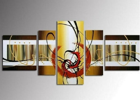 Canvas Painting, Hand Painted Art, Wall Painting, Large Wall Art, Abstract Painting, Canvas Art Painting, Huge Wall Art, Acrylic Art, 5 Piece-Art Painting Canvas