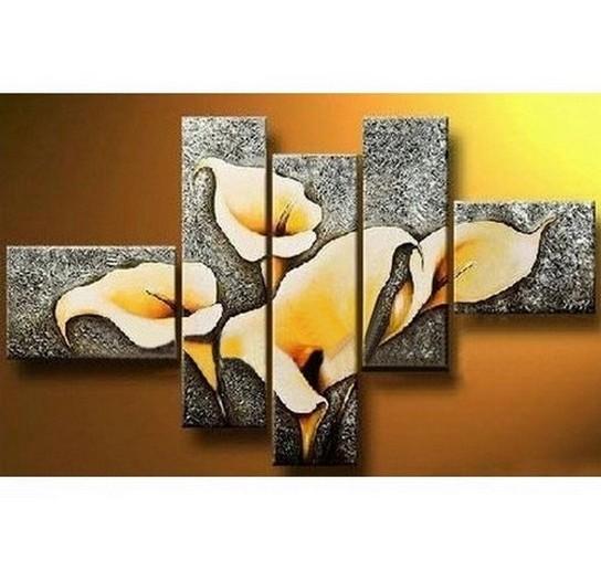 Contemporary Art, Art on Canvas, Living Room Wall Decor, Flower Painting, Extra Large Painting, Canvas Wall Art, Abstract Painting-Art Painting Canvas