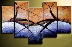 Hand Painted Art, Wall Painting, Canvas Painting, Large Wall Art, Abstract Painting, Canvas Art Painting, Huge Wall Art, Acrylic Art, 5 Piece-Art Painting Canvas