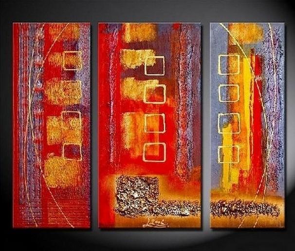 Large Red Abstract Painting Bedroom Wall Art Modern Art On Canvas
