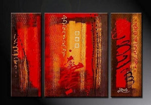 Abstract Art, Red Abstract Painting, Bedroom Wall Art, Large Painting, Living Room Wall Art, Modern Art, Large Wall Art, Abstract Painting, Art on Canvas-Art Painting Canvas