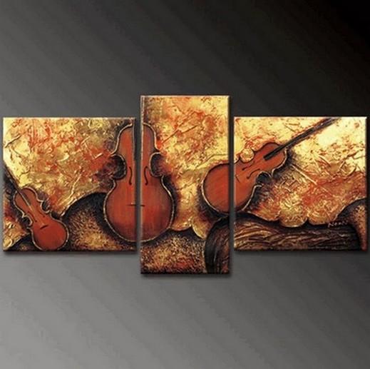 Extra Large Painting, Abstract Painting, Living Room Violin Wall Art, Modern Art, Acrylic Art, Painting for Sale-Art Painting Canvas