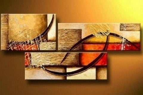 Canvas Painting, Wall Art, Large Painting, Living Room Wall Art, Modern Art, 3 Piece Wall Art, Abstract Painting, Home Art Decor-Art Painting Canvas