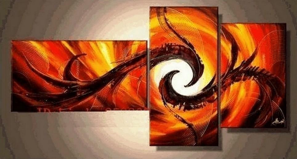 Contemporary Art, Abstract Modern Art, Red Abstract Lines, Wall Art, Modern Art, Canvas Painting-Art Painting Canvas