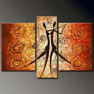 Dancing Figure Abstract Painting, Bedroom Wall Art, Large Painting, Living Room Wall Art, Large Abstract Painting, Art on Canvas-Art Painting Canvas