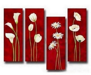 Flower Canvas Painting, Flower Abstract Painting, Large Wall Painting, Bedroom Wall Art Paintings, Modern Art, Extra Large Wall Art on Canvas-Art Painting Canvas