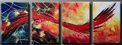 Red Abstract Painting, Abstract Art, Extra Large Painting, Living Room Wall Art, Modern Art, Extra Large Wall Art, Contemporary Art, Modern Art Painting-Art Painting Canvas
