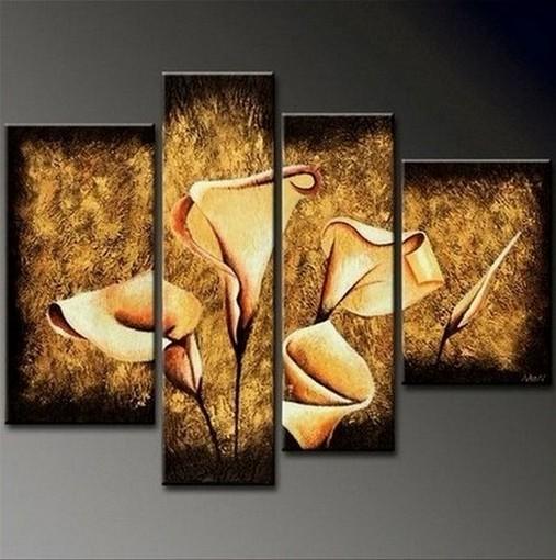 Calla Lily Flower Painting, Abstract Painting, Large Painting, Abstract Art, Dining Room Wall Art, Modern Art, Wall Art, Contemporary Art, Modern Art-Art Painting Canvas