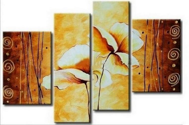 Abstract Art, Lotus Flower Painting, Large Painting, Abstract Painting, Dining Room Wall Art, Modern Art, Wall Art, Contemporary Art-Art Painting Canvas