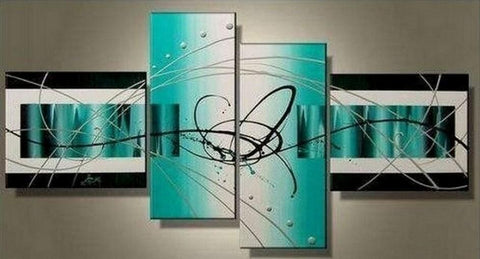 Green Abstract Art, Buy Huge Paintings, Extra Large Painting on Canvas, Living Room Wall Art Idieas, Modern Paintings for Sale, Extra Large Wall Art-Art Painting Canvas