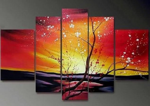 Flower Tree Painting, Heavy Texture Art, Abstract Art, Abstract Painting, Canvas Painting, Wall Art, Large Abstract Art, Acrylic Art, Bedroom Wall Art-Art Painting Canvas