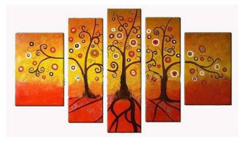 Tree of Life Painting, Acrylic Art, Abstract Painting, Canvas Painting, Wall Art, Large Abstract Art, Acrylic Art, Bedroom Wall Art-Art Painting Canvas