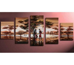 Large Canvas Art, Canvas Painting for Sale, Buy Abstract Painting, African Woman Art,100% Hand Painted Art-Art Painting Canvas