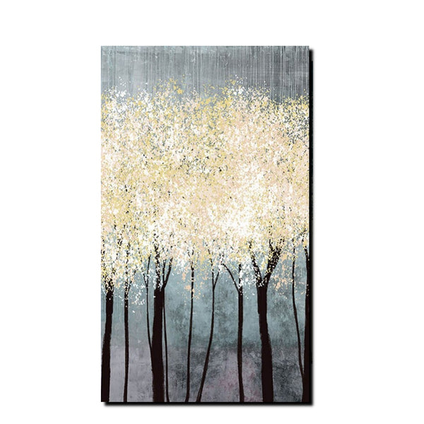 Acrylic Abstract Painting, Tree Paintings, Large Painting on Canvas, Living Room Wall Art Paintings, Buy Paintings Online, Acrylic Painting for Sale-Art Painting Canvas