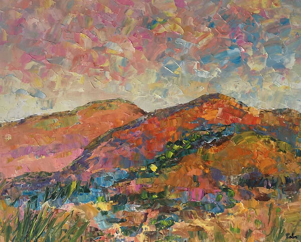 Custom Landscape Oil Painting, Original Artwork, Autumn Mountain Painting, Canvas Painting-Art Painting Canvas