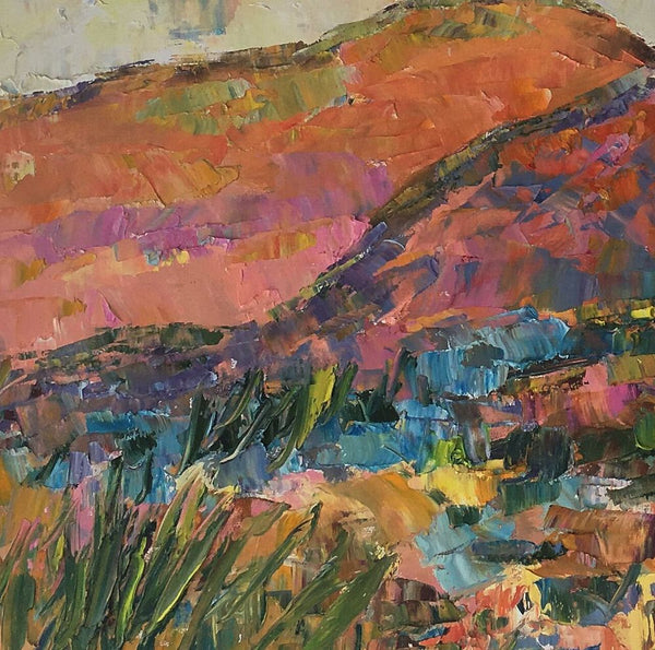 Custom Landscape Oil Painting, Original Artwork, Autumn Mountain Painting, Canvas Painting-Art Painting Canvas