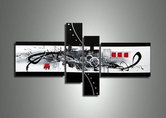 Abstract Acrylic Art, Black and White Paintings, Living Room Modern Wall Art Ideas, Contemporary Wall Painting, Buy Painting Online-Art Painting Canvas