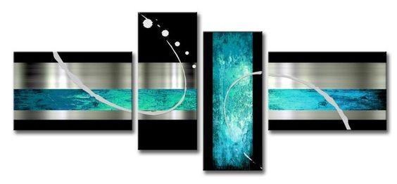 Abstract Painting on Canvas, Extra Large Painting, Simple Abstract Art, Black and Blue Paintings, Living Room Wall Art Ideas, Large Modern Paintings-Art Painting Canvas