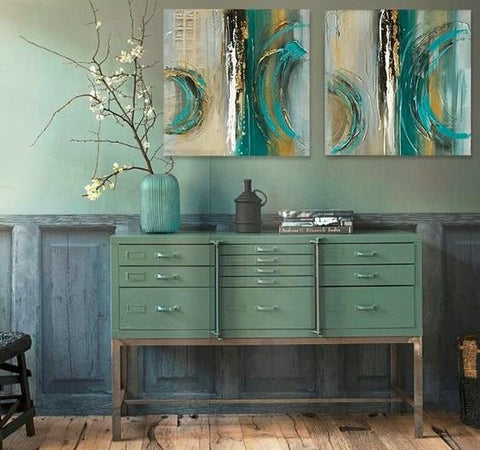 Dining Room Wall Art, Wall Art, Wall Hanging, Canvas Painting, Abstract Art Painting, Modern Art, Hand Painted Art-Art Painting Canvas