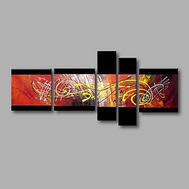 Canvas Painting, Group Painting, Large Wall Art, Abstract Painting, Huge Wall Art, Acrylic Art, Abstract Art, 5 Piece Wall Painting-Art Painting Canvas