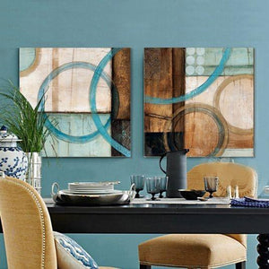 Canvas Painting, Abstract Art Painting, Dining Room Wall Art, Wall Hanging, Hand Painted Art-Art Painting Canvas