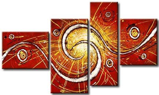 Red Abstract Painting, Living Room Wall Art Paintings, Extra Large Painting on Canvas, Hand Painted Wall Art-Art Painting Canvas