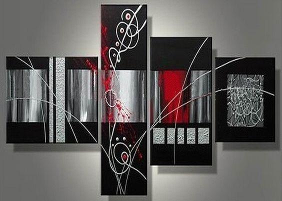 Modern Art, Contemporary Art, Abstract Painting, Living Room Wall Art, Black Abstract Wall Art, Extra Large Painting-Art Painting Canvas