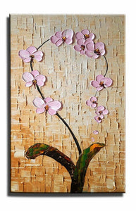 Canvas Painting, Heavy Texture Painting, Wall Art, Kitchen Wall Art, Flower Painting, Canvas Wall Art-Art Painting Canvas