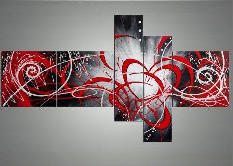 Hand Painted Canvas Art, Multiple Canvas Painting, Living Room Modern Painting, Abstract Painting on Canvas, Huge Wall Art Paintings-Art Painting Canvas
