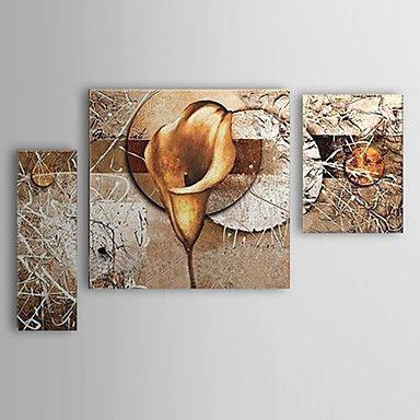 Abstract Painting, Flower Painting, Canvas Painting, Abstract Art, Wall Art, Large Painting, Living Room Wall Art, Modern Art, 3 Piece Wall Art-Art Painting Canvas