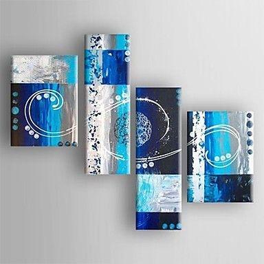 Extra Large Painting, Living Room Wall Art, Abstract Art Set, 4 Piece Abstract Painting, Modern Art, Contemporary Art-Art Painting Canvas