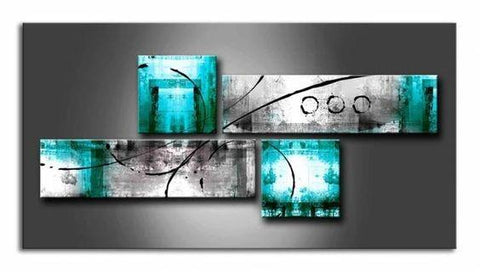 Extra Large Painting, Bedroom Wall Art, Abstract Art Set, 4 Piece Abstract Painting, Modern Art, Contemporary Art-Art Painting Canvas