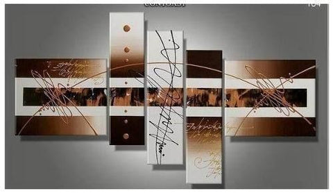 Large Wall Art, Abstract Painting, Canvas Art Painting, Huge Wall Art, Acrylic Art, 5 Piece Wall Painting, Hand Painted Art, Group Painting-Art Painting Canvas