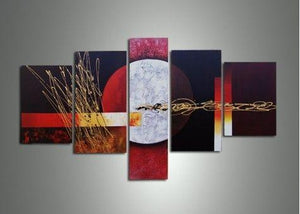 Large Art, Abstract Painting, Canvas Painting, Abstract Art, 5 Piece Wall Art, Canvas Art Painting, Ready to Hang-Art Painting Canvas