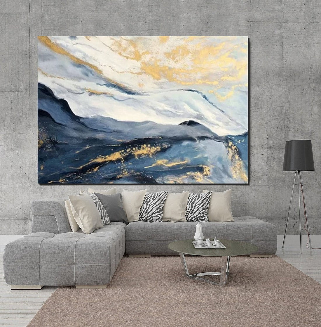Contemporary Acrylic Art, Buy Large Paintings Online, Simple Modern Art, Large Wall Art Ideas, Large Painting for Dining Room-Art Painting Canvas