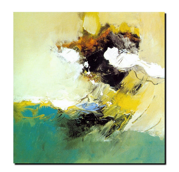Acrylic Painting for Bedroom, Modern Canvas Painting, Contemporary Artwork, Green Abstract Acrylic Paintings, Hand Painted Canvas Art-Art Painting Canvas