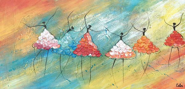 Simple Abstract Paintings, Ballet Dancer Painting, Original Artwork, Bedroom Canvas Painting, Acrylic Canvas Painting, Custom Art-Art Painting Canvas