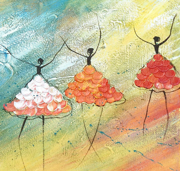 Simple Abstract Paintings, Ballet Dancer Painting, Original Artwork, Bedroom Canvas Painting, Acrylic Canvas Painting, Custom Art-Art Painting Canvas