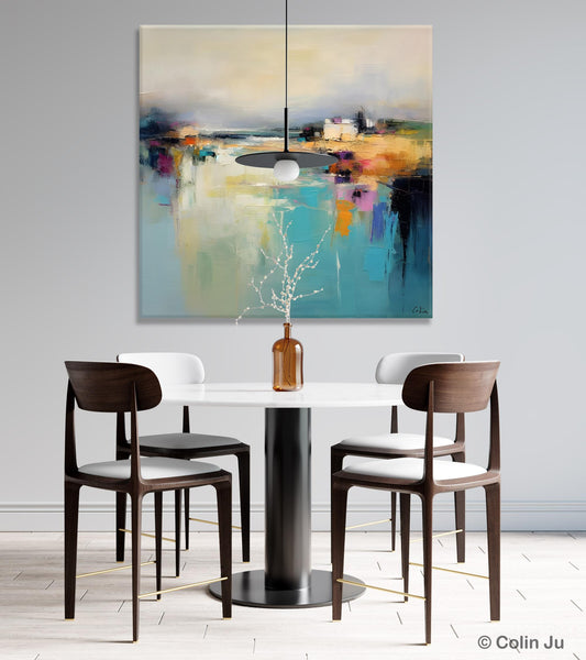 Abstract Landscape Painting on Canvas, Extra Large Original Artwork, Large Paintings for Bedroom, Oversized Contemporary Wall Art Paintings-Art Painting Canvas