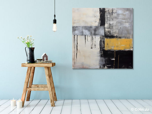 Extra Large Original Artwork, Large Paintings for Bedroom, Abstract Landscape Painting on Canvas, Oversized Contemporary Wall Art Paintings-Art Painting Canvas