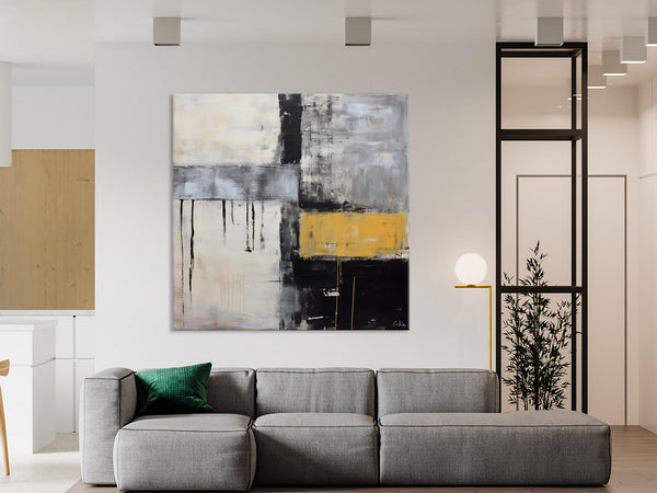 Extra Large Original Artwork, Large Paintings for Bedroom, Abstract Landscape Painting on Canvas, Oversized Contemporary Wall Art Paintings-Art Painting Canvas